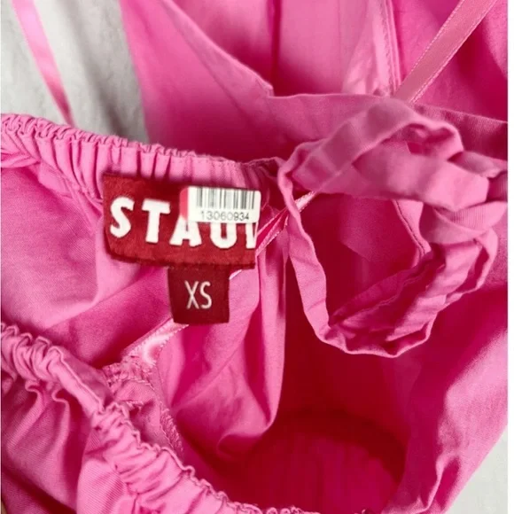 STAUD Apfel Pink Maxi Dress XS - Picture 5 of 5